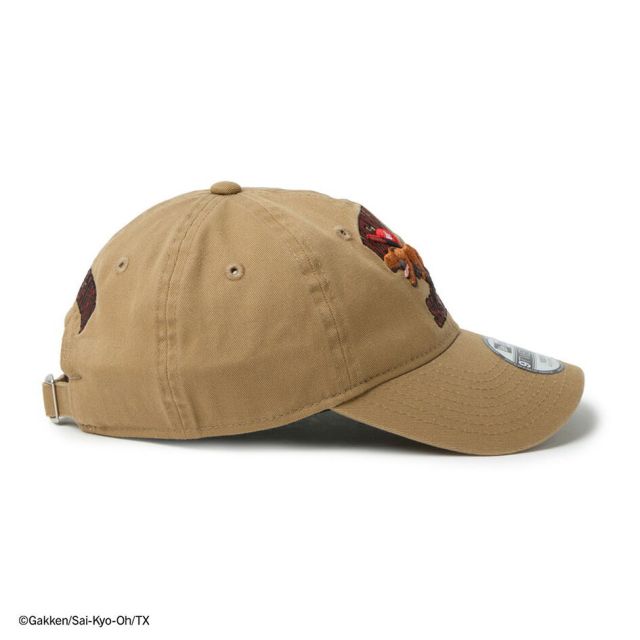 ニューエラ キッズ 最強王図鑑 ティラノサウルス 9TWENTY キャップ カーキ NEW ERA Youth コットン クロスストラップ 帽子 小学生 恐竜 アニメ コラボ 14857674 YTH920 SAI-KYO-OH