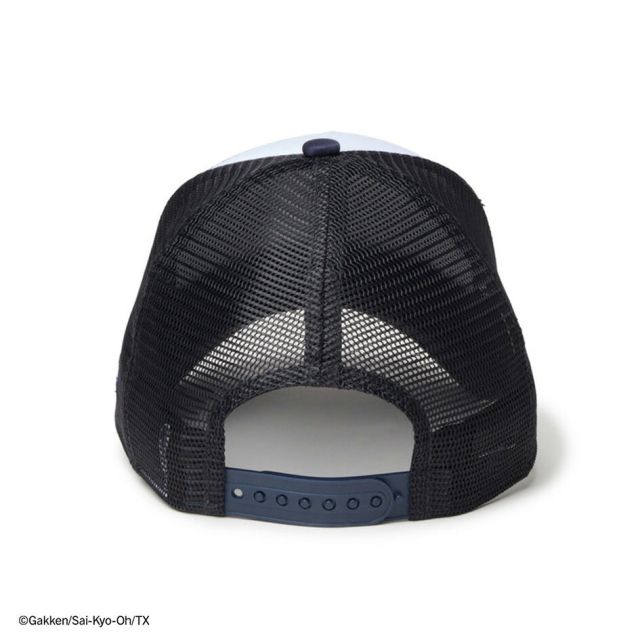 ニューエラ キッズ 最強王図鑑 ティラノサウルス 9FORTY A-Frame トラッカー キャップ NEW ERA Youth メッシュ ポリエステル スナップバック 帽子 小学生 恐竜 アニメ コラボ ホワイト ブラック 14857672 14857673 YTH940AFTR SAI-KYO-OH
