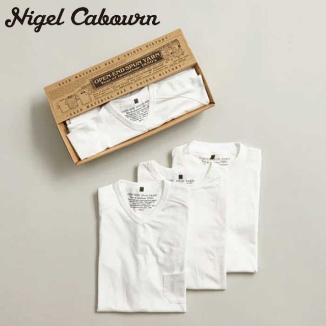 ナイジェルケーボン パックtシャツ 21050 Nigel Cabourn [ 3-PACK TEE ] 半袖 3枚セット メール便