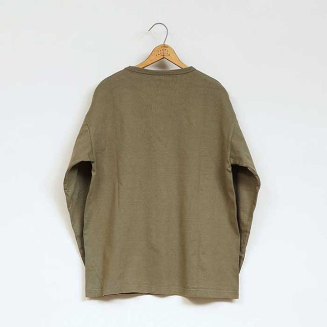 ナイジェルケーボン 長袖Tシャツ ロンt ロングスリーブシャツ メンズ レディース ユニセックス nigelcabourn 80490020030 9.5オンス 40s USMC ロングスリーブシャツ / 9.5oz 40s USMC LONG SLEEVE SHIRT ホワイト グリーン カットソー コットン M 日本 (240926)