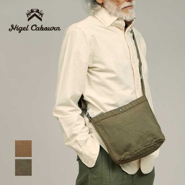 ナイジェルケーボン ショルダーバッグ マガジンバッグ nigel cabourn MAGAZINE BAG メンズ レディース ユニセックス コットン 日本製 (241011)