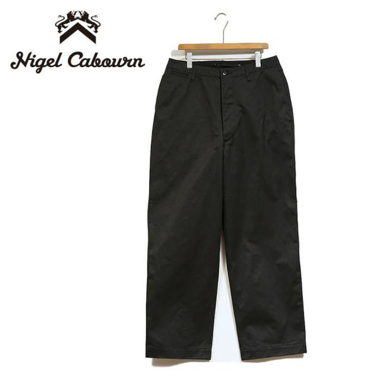 ナイジェルケーボン Nigel Cabourn 805110050120 NEW BASIC CHINO  （ニューベーシックチノ ブラック）ヴィンテージチノクロス「ウェポン」採用 日本製 双糸使いの艶やかな質感を持つチノパンツ 2025AW MAIN LINE メンズ (250828)