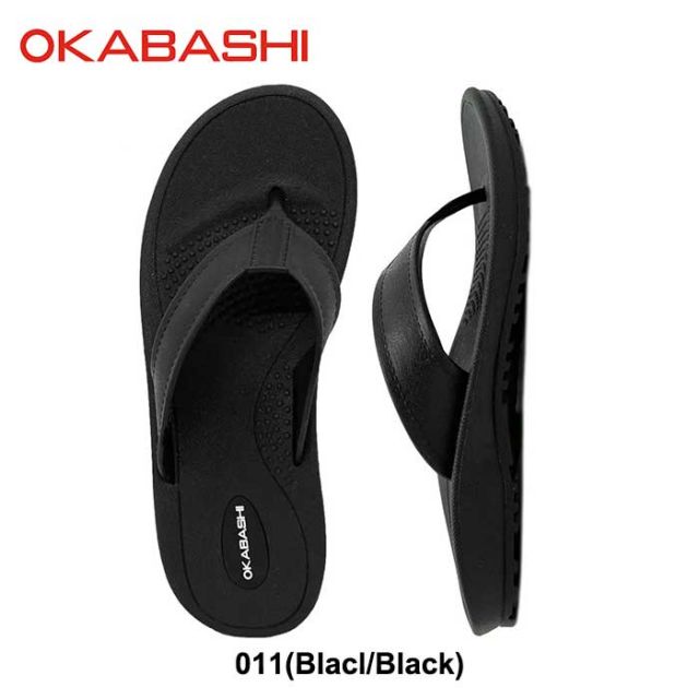 オカバシ サンダル メンズ トング okabashi O-50006 Mariner 疲れない タウンユース リゾート アウトドア ビーチサンダル 25.0cm - 30cm 春夏 ブラック グレー USA アメリカ (240515)