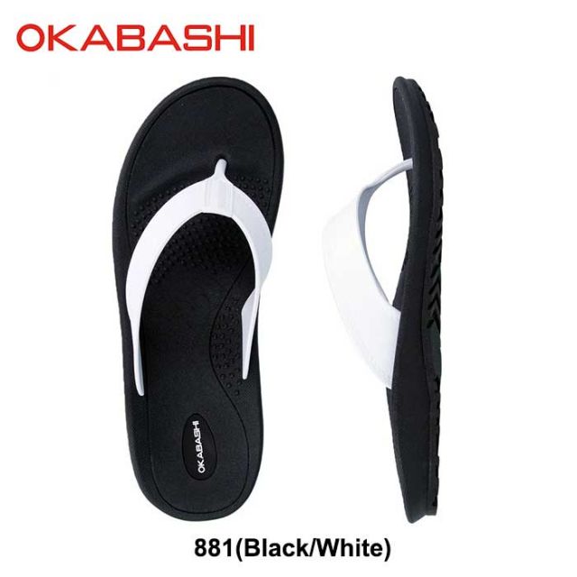 オカバシ サンダル メンズ トング okabashi O-50006 Mariner 疲れない タウンユース リゾート アウトドア ビーチサンダル 25.0cm - 30cm 春夏 ブラック グレー USA アメリカ (240515)