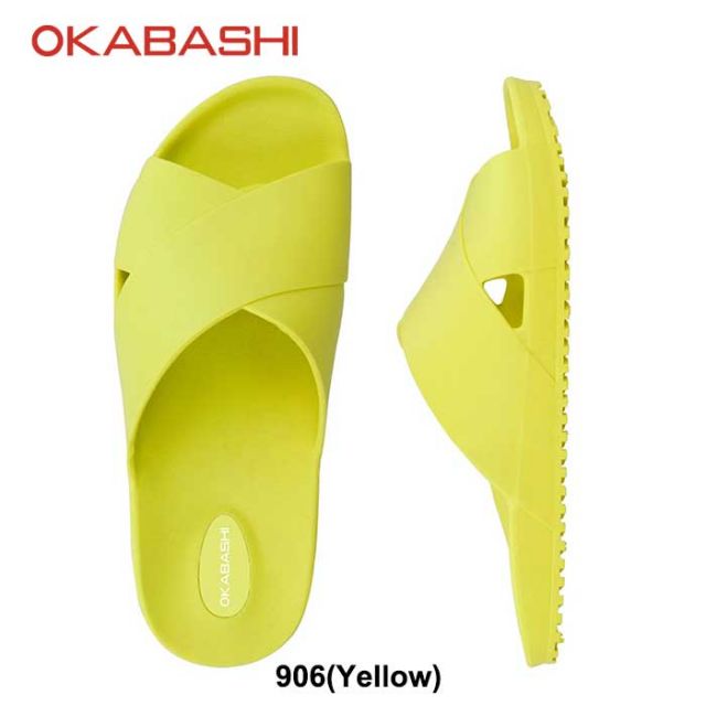 オカバシ サンダル OKABASHI 正規品 メンズ レディース ユニセックス O-80501 Maddox スライドサンダル 軽量 春夏 オールシーズン リサイクル ブラック ブラウン ピンク イエロー 23.0cm - 28.0cm リカバリーサンダル (240708)