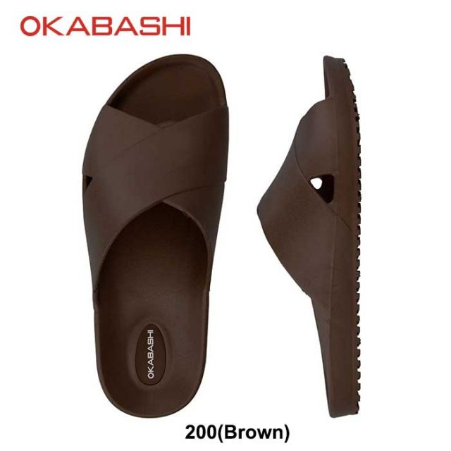 オカバシ サンダル OKABASHI 正規品 メンズ レディース ユニセックス O-80501 Maddox スライドサンダル 軽量 春夏 オールシーズン リサイクル ブラック ブラウン ピンク イエロー 23.0cm - 28.0cm リカバリーサンダル (240708)