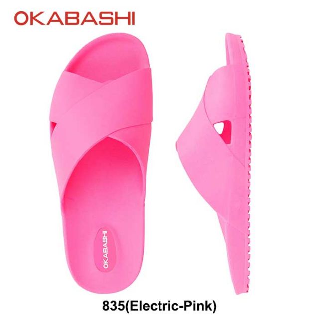オカバシ サンダル OKABASHI 正規品 メンズ レディース ユニセックス O-80501 Maddox スライドサンダル 軽量 春夏 オールシーズン リサイクル ブラック ブラウン ピンク イエロー 23.0cm - 28.0cm リカバリーサンダル (240708)