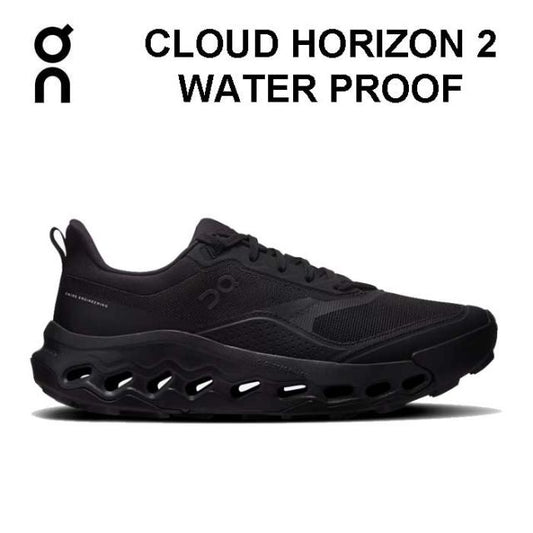 オン メンズ 防水 ハイキングシューズ クラウドホライズン2 ウォータープルーフ ON CLOUDHORIZON 2 WATER PROOF ブラック 黒 スニーカー トレイルシューズ トレッキングシューズ アウトドア (260204)