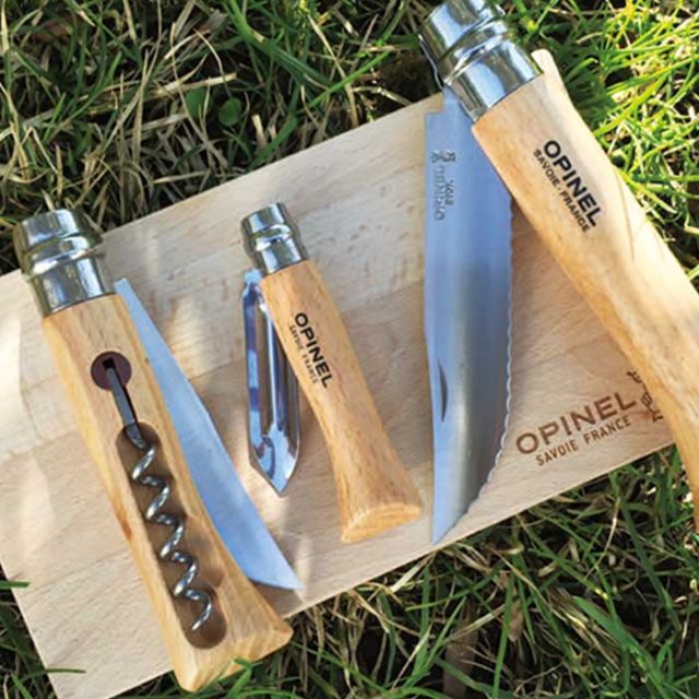 オピネル OPINEL ノマドクッキング キット 2 ナイフ ピーラー コークスクリュー まな板 ボトルオープナー タオル キャンプ アウトドア 41640 (240403)