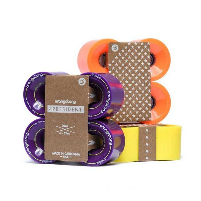 オランガタンウィール 4PRESIDENT 4プレジデント ［70mm］ skateboard スケートボード ロンスケ sk8 lsk8  ソフトウィール