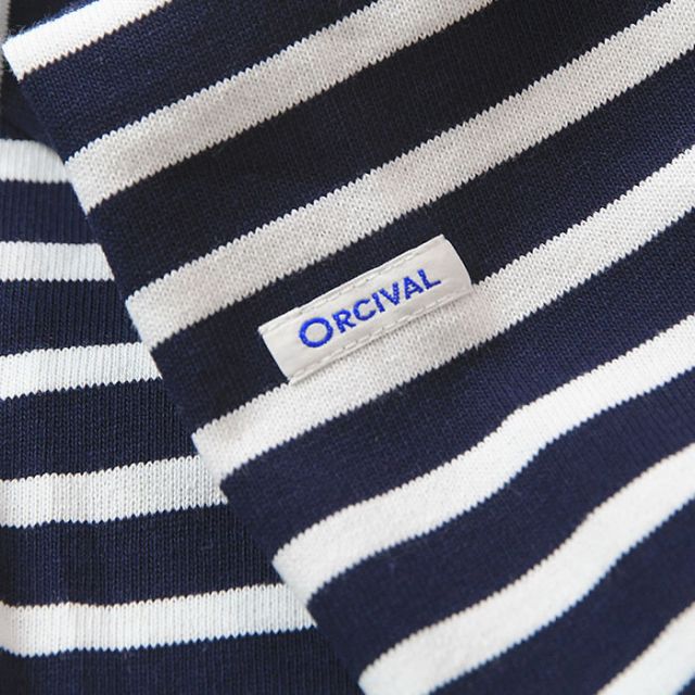 ORCIVAL オーシバル メンズ #B243 クルーネック ロングスリーブ 長袖 ボーダー バスクシャツ オーチバル [230418]