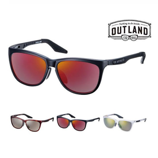 アウトランド バータラ 偏光 サングラス OUTLAND BAATARA ユニセックス ミラーレンズ UVカット 釣り フィッシング 登山 ハイキング 軽量フレーム OL-101 / OL-102 / OL-103 (240317)
