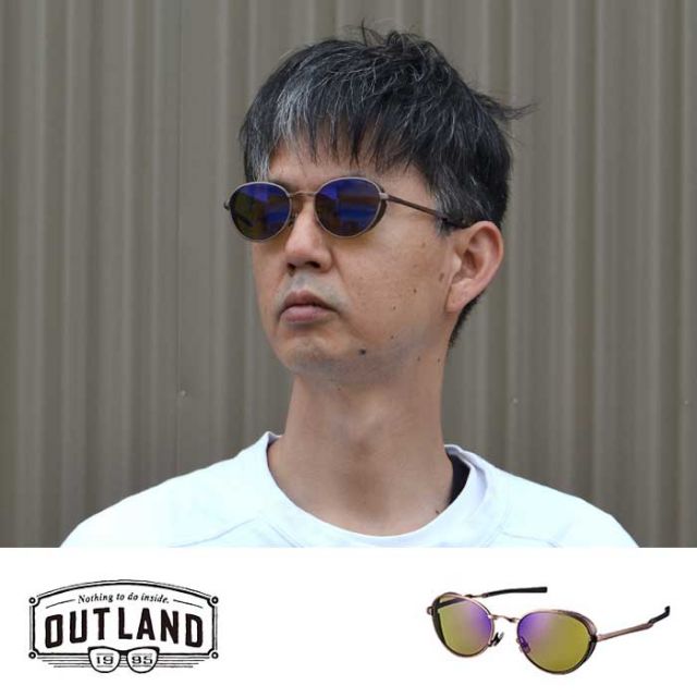 アウトランド サングラス 偏光レンズ OUTLAND SELENGA BR メンズ レディース ユニセックス 折り畳み ブラウン グリーン ウルトラレンズ フィッシング OL-403 (240317)