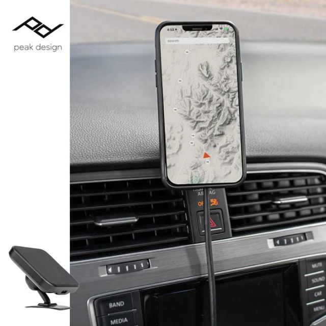 ピークデザイン スマホ充電スタンド  [ M-CM-AA-BK-1 ] ワイヤレス チャージング カーマウント iPhone Peak Design [220225]