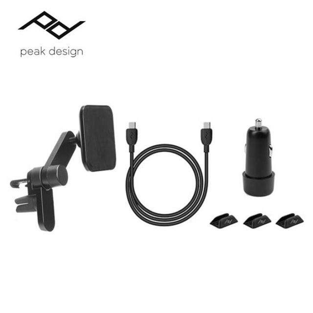 ピークデザイン peakdesign M-CM-AD-BK-1 ワイヤレスチャージングカーマウントベント ソフトロック対応 ブラック (240908)