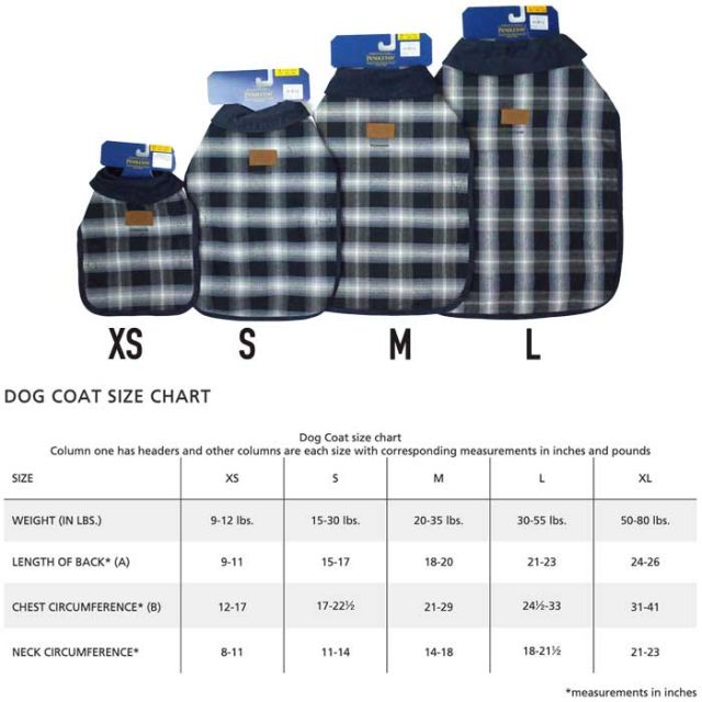 PENDLETON LARGE DOG COAT