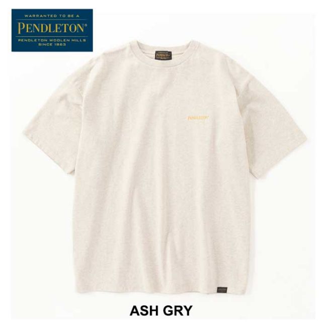 ペンドルトン メンズ レディース ユニセックス 半袖 tシャツ PENDLETON 19802380 S/S BackPrintTee ショートスリーブバックプリントティー コットン ジャパンフィット ブラック ホワイト ブルー S / M / L 春夏 メール便 (240402)