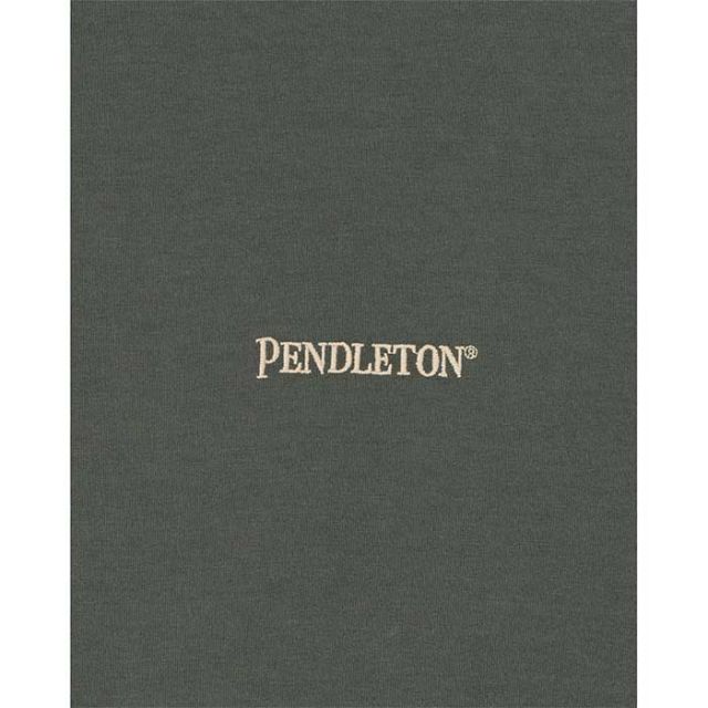 ペンドルトン ロンt PENDLETON 長袖 19807030 L/S BK EMB Tee メンズ レディース ユニセックス S M L カーキ ホワイト コットン 刺繍 (240908)
