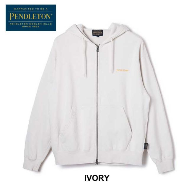 PENDLETON FT BK PRINT ZIP ﾌｰﾃﾞｨ