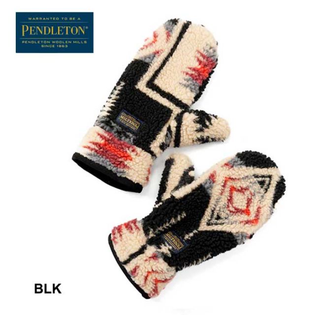 ペンドルトン 手袋 ボアミトン PENDLETON メンズ レディース ユニセックス 19807212 Boa Mitten 秋冬 ベージュ ホワイト ブラック プレゼント ギフト スマホ操作 (240926)