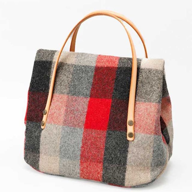 ペンドルトン ランチバッグ PENDLETON ウールミニランチバッグ 19802587 MH004 LunchBag チェック ミニ 秋冬 ウール ハンドバッグ グリーン ブラウン レッド ネイビー 結婚祝い 新築祝い 引っ越し祝い (240926)