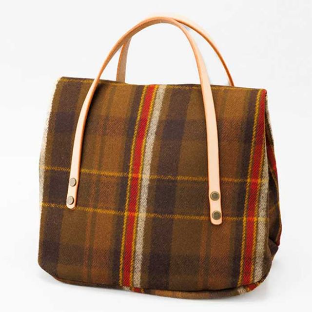 ペンドルトン ランチバッグ PENDLETON ウールミニランチバッグ 19802587 MH004 LunchBag チェック ミニ 秋冬 ウール ハンドバッグ グリーン ブラウン レッド ネイビー 結婚祝い 新築祝い 引っ越し祝い (240926)