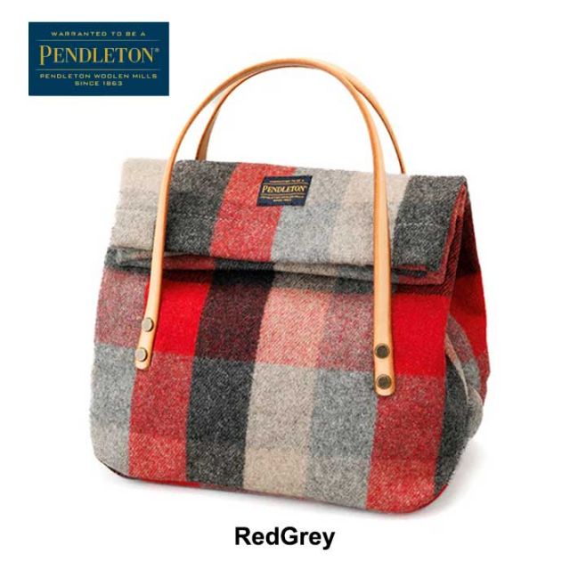 ペンドルトン ランチバッグ PENDLETON ウールミニランチバッグ 19802587 MH004 LunchBag チェック ミニ 秋冬 ウール ハンドバッグ グリーン ブラウン レッド ネイビー 結婚祝い 新築祝い 引っ越し祝い (240926)