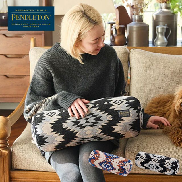 ペンドルトン PENDLETON 19800358 BOSTクッション WYETHFALLS ボルスタークッション 円筒形クッション 腰当て ネックピロー 多用途クッション インテリア 結婚祝い 新築祝い 引っ越し祝い ギフト プレゼント (250828)