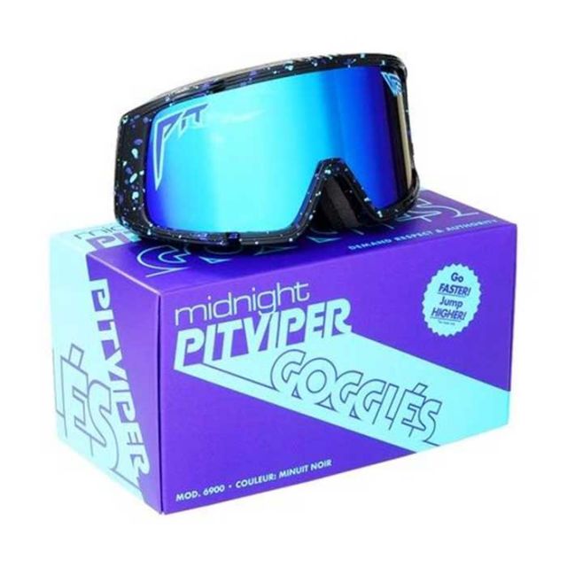 PIT VIPER GOGGLÉS/MIDNIGHT MIRRORED LENS AND LOW L