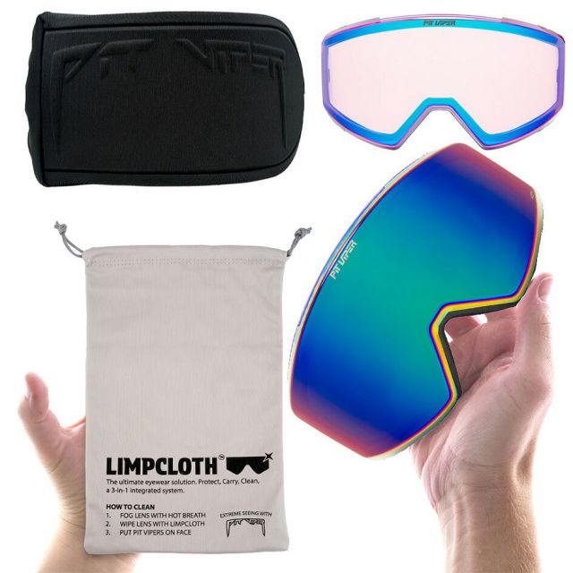 ピットバイパー スキー スノーボード ゴーグル Pit Viper Genesis BN5000 Snow Goggles スノーゴーグル HDPVレンズ マグネット交換 広視野 ヘルメット対応 正規品 曇りにくい ボーナスレンズ付属 くもり止めレンズ (251130)