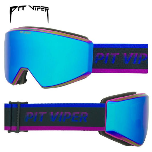 ピットバイパー スキー スノーボード ゴーグル Pit Viper Night Rider BN5000 Snow Goggles スノーゴーグル HDPVレンズ マグネット交換 広視野 ヘルメット対応 正規品 くもりにくい くもり止めレンズ ボーナスレンズ付属 (251130)