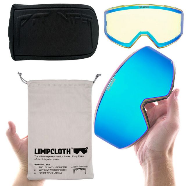 ピットバイパー スキー スノーボード ゴーグル Pit Viper Night Rider BN5000 Snow Goggles スノーゴーグル HDPVレンズ マグネット交換 広視野 ヘルメット対応 正規品 くもりにくい くもり止めレンズ ボーナスレンズ付属 (251130)