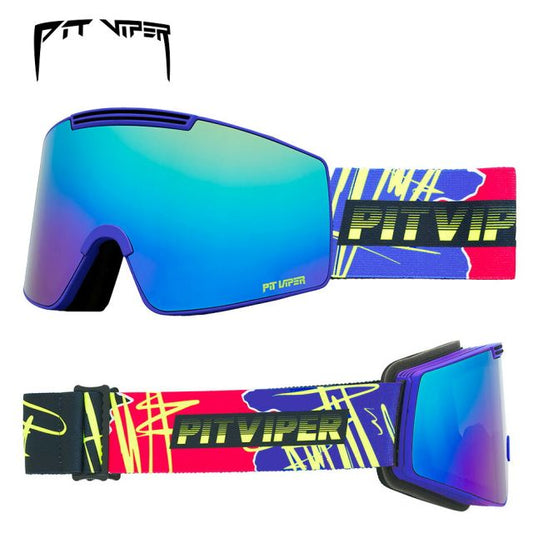 ピットバイパー スキー スノーボード ゴーグル Pit Viper Long Track Proform Snow Goggles プロフォーム スノーゴーグル マグネット交換 広視野 ヘルメット対応 正規品 くもり止めレンズ 曇りにくい 高耐久 軽量 オールラウンド (251130)