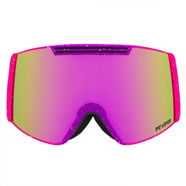 ピットバイパー スキー スノーボード ゴーグル Pit Viper 93 Combustion Backslap Snow Goggles THE-93-COMBUSTION-BACKSLAP  セミフレームレス 広視野 ヘルメット対応 正規品 スノボ 派手なゴーグル 軽量 (251130)