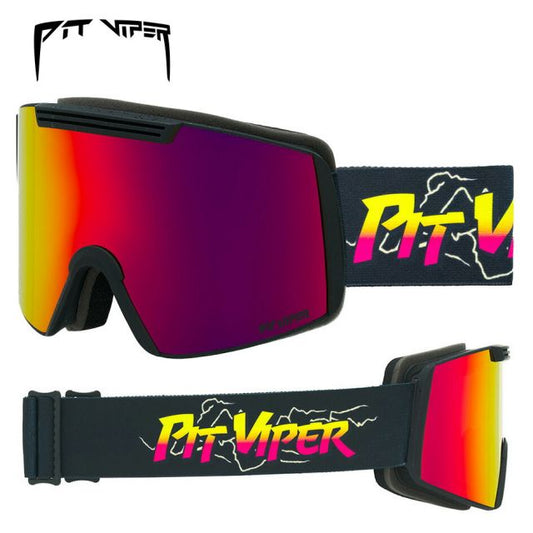 ピットバイパー スキー スノーボード ゴーグル Pit Viper Power Surge Backslap Snow Goggles セミフレームレス スノボ 広視野 ヘルメット対応 正規品 軽量 高耐久 曇りにくい くもり止めレンズ (251130)