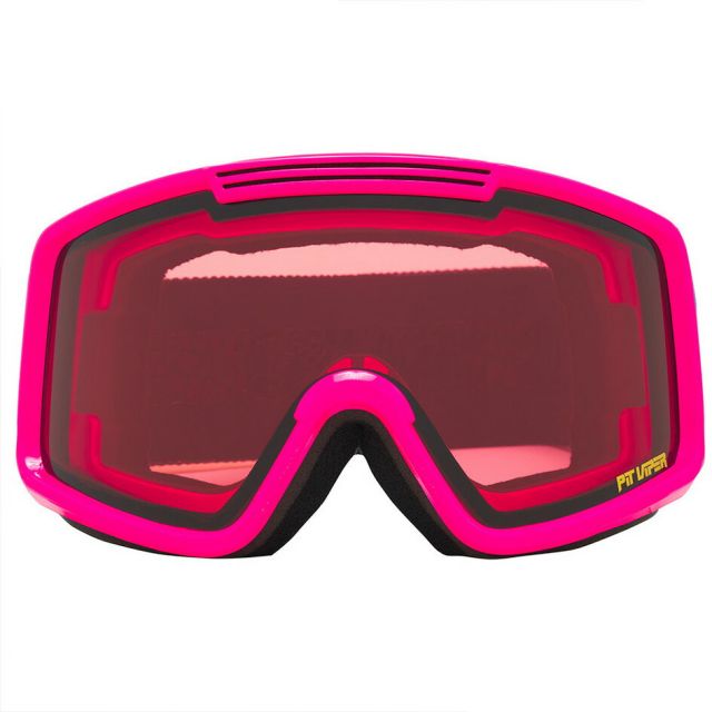 ピットバイパー スキー スノーボード ゴーグル Pit Viper Party Mountain French Fry Snow Goggles ヘルメット対応 2サイズ展開 正規品 初心者 入門 エントリーモデル 広い視界 くもり止めレンズ 曇りにくい (251130)