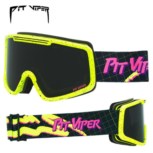 ピットバイパー スキー スノーボード ゴーグル Pit Viper Surge Matrix French Fry Snow Goggles  ヘルメット対応 正規品 スノボ エントリーモデル 入門 初心者 軽量 広い視界 くもり止めレンズ (251130)