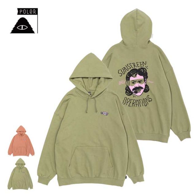 ポーラー パーカー POLeR [ 223MCV0031 ] SUNSCREEN HOOD フーディ メンズ [220922]