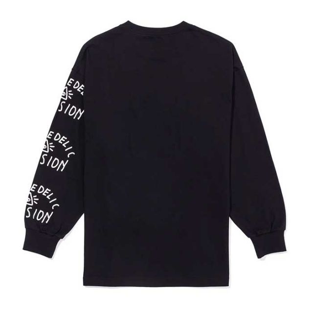 ポーラー POLER サイケデリック リラックスフィット 長袖Tシャツ PSYCHEDELIC RELAX FIT TEE L/S TEE メンズ ユニセックス 春 夏 コットン ブラック ホワイト M / L  (240317)