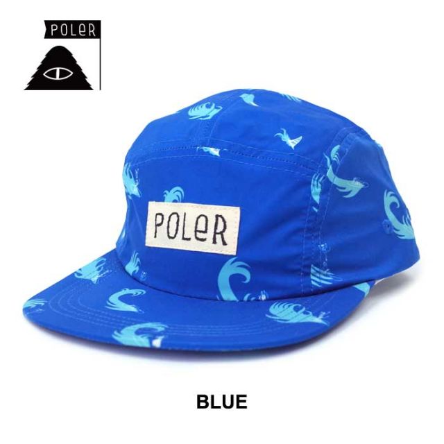 ポーラー POLeR キャップ ALL OVER 5P CAP 5パネルキャップ メンズ レディース ユニセックス 総柄 春夏 フリーサイズ 233MCV0091 (240317)
