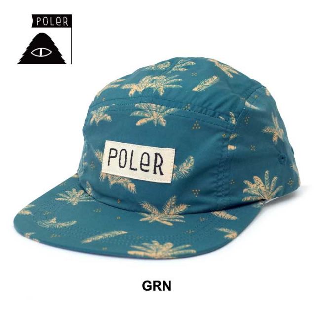 ポーラー POLeR キャップ ALL OVER 5P CAP 5パネルキャップ メンズ レディース ユニセックス 総柄 春夏 フリーサイズ 233MCV0091 (240317)