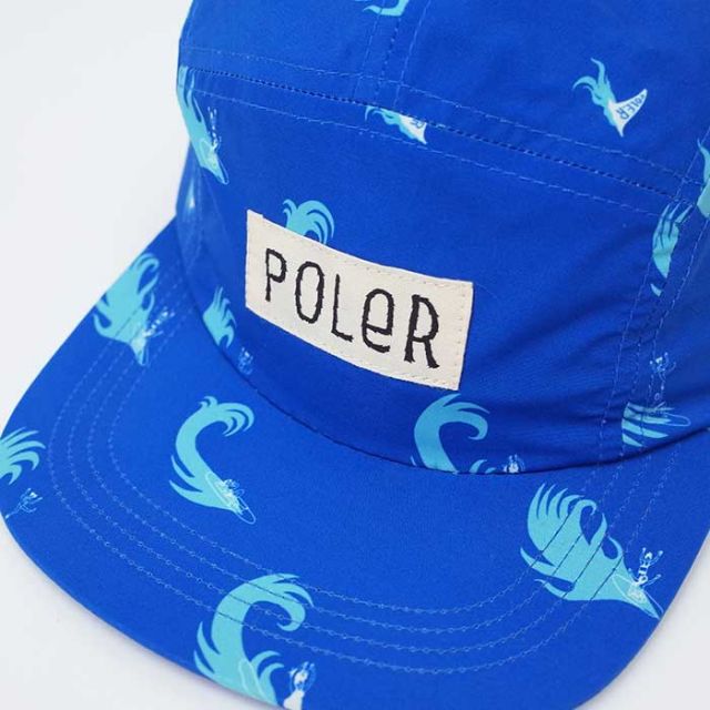 ポーラー POLeR キャップ ALL OVER 5P CAP 5パネルキャップ メンズ レディース ユニセックス 総柄 春夏 フリーサイズ 233MCV0091 (240317)