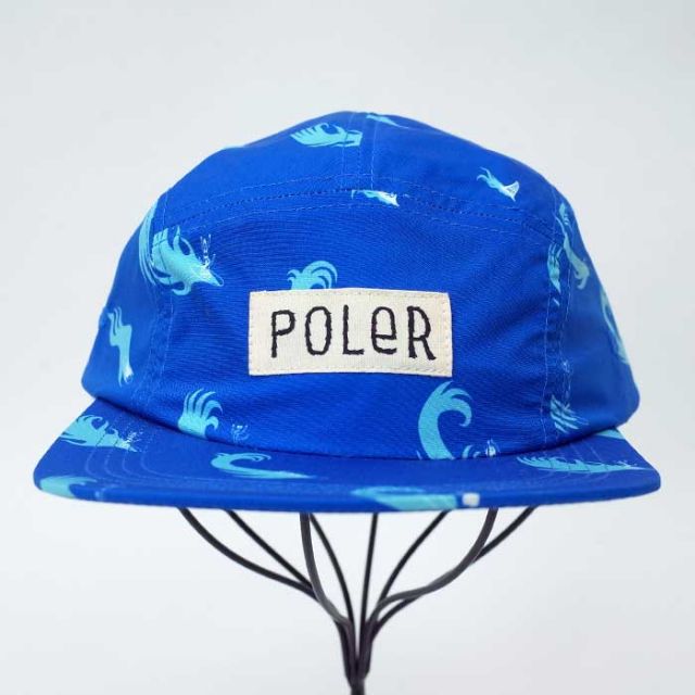ポーラー POLeR キャップ ALL OVER 5P CAP 5パネルキャップ メンズ レディース ユニセックス 総柄 春夏 フリーサイズ 233MCV0091 (240317)