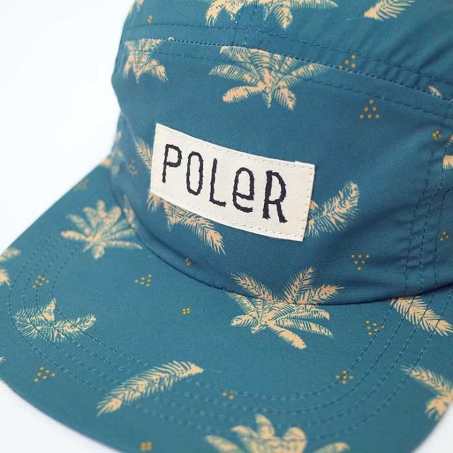 ポーラー POLeR キャップ ALL OVER 5P CAP 5パネルキャップ メンズ レディース ユニセックス 総柄 春夏 フリーサイズ 233MCV0091 (240317)