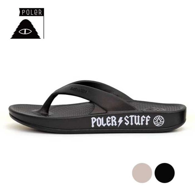 ポーラー POLeR  サンダル FREEWATERS CLOUD9 ULTRA BLACK シャワーサンダル フリーウォーターズ メンズ レディース ブラック ベージュ トング ビーチサンダル EVA 25cm 26cm 27cm UO-008 (240317)