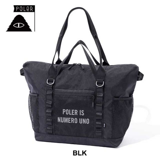 ポーラー 2WAYトートバッグ POLeR X-CLOTH TOTE 32L ショルダーバッグ メンズ レディース ユニセックス TPU素材 防水 ミリタリー ブラック カーキ (240331)