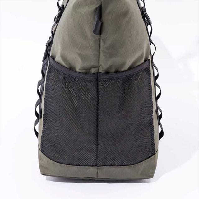 ポーラー 2WAYトートバッグ POLeR X-CLOTH TOTE 32L ショルダーバッグ メンズ レディース ユニセックス TPU素材 防水 ミリタリー ブラック カーキ (240331)