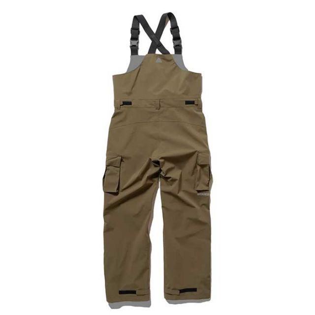 ポーラー ビブパンツ POLER PL×AFD 3.0L STM PRF CARGO BIB PANTS AFDICEGEAR スノーボード ウエア ブラック オリーブ S / M (241129)