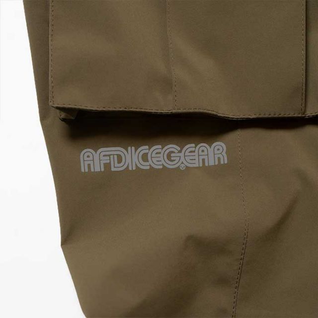 ポーラー ビブパンツ POLER PL×AFD 3.0L STM PRF CARGO BIB PANTS AFDICEGEAR スノーボード ウエア ブラック オリーブ S / M (241129)