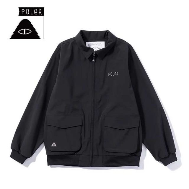 ポーラー ジャケット POLER PL×AFD 3.0L SHELL BOMBER JACKET シェルボンバージャケット ウエア スノーボード AFDICEGEAR ブラック M / L (241129)